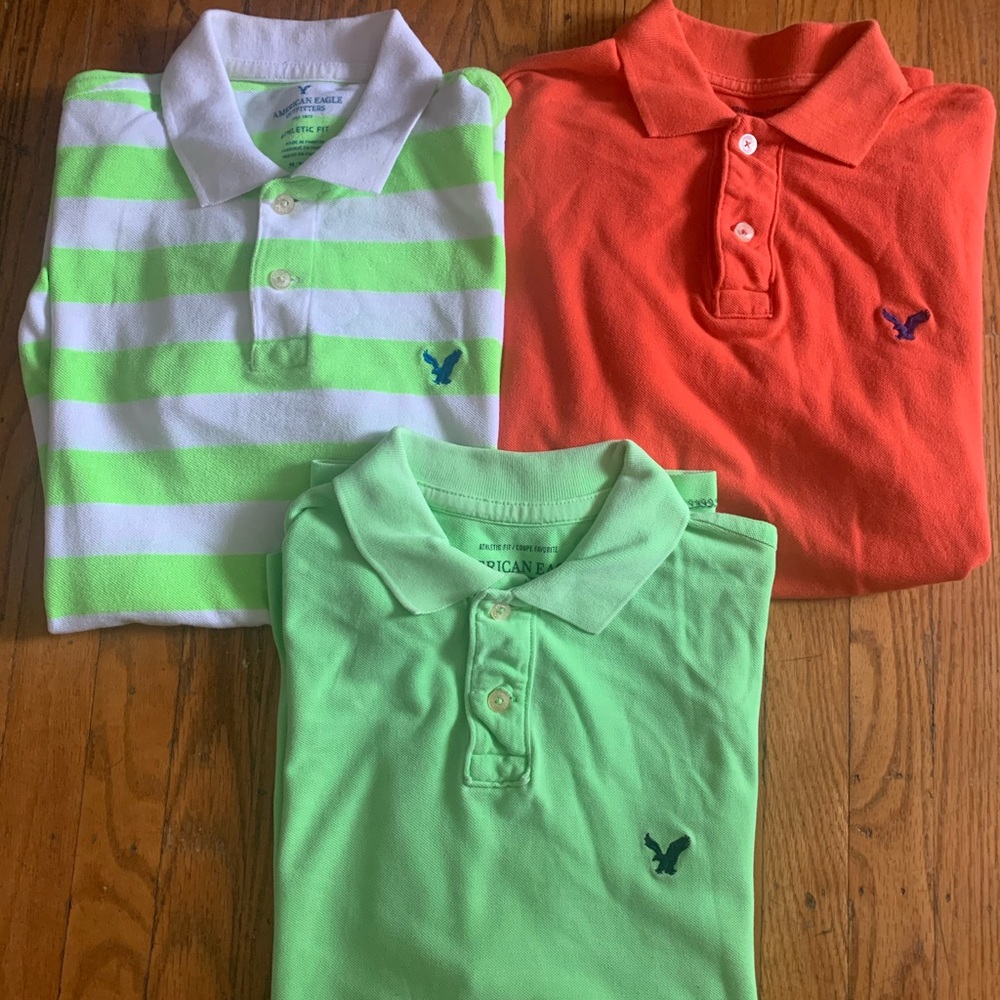 American Eagle 3-Polo Shirts Bundle